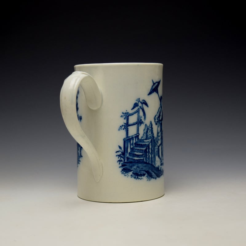 Caughley La Peche La Promenade Chinoise Pattern Mug c1776-92 (5)