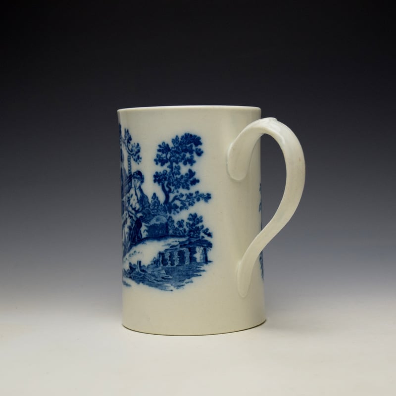 Caughley La Peche La Promenade Chinoise Pattern Mug c1776-92 (6)