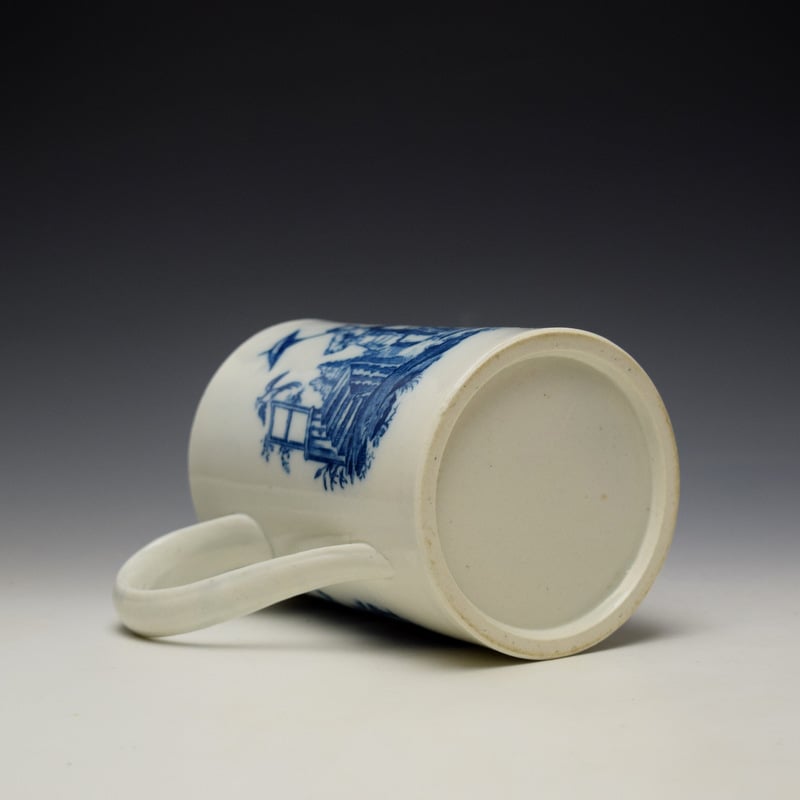 Caughley La Peche La Promenade Chinoise Pattern Mug c1776-92 (8)