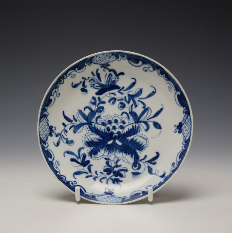 Uncommon Mansfield Pattern Saucer c1760-65