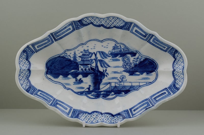 Uncommon Weir Pattern Dish, C1780-90.