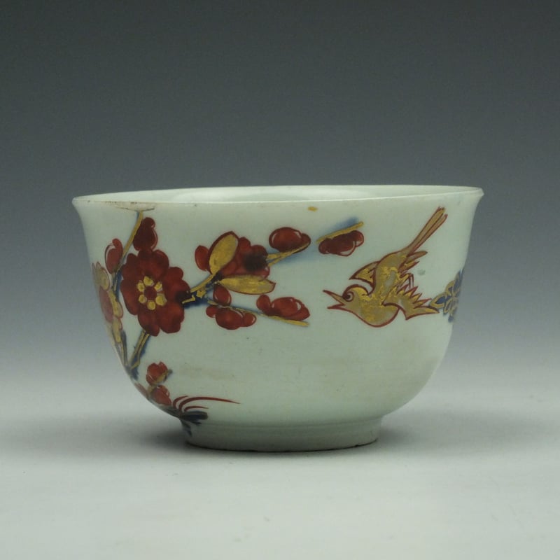Vauxhall Porcelain Imari Palette Teabowl c1760 (4)