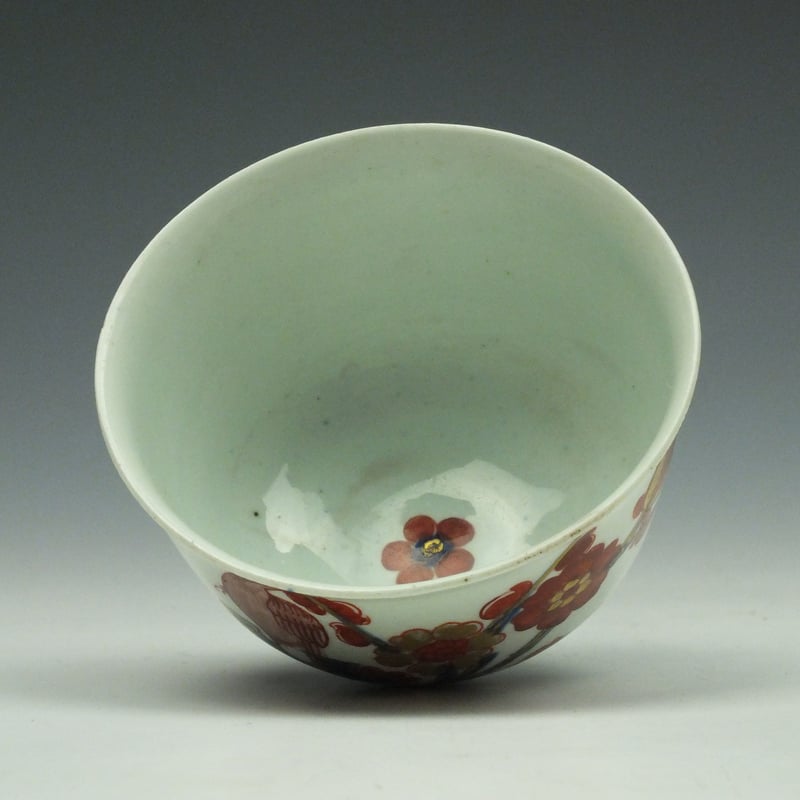 Vauxhall Porcelain Imari Palette Teabowl c1760 (5)