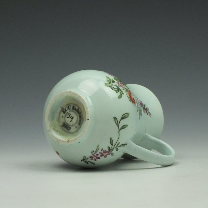 Vauxhall Porcelain Outside Decorated Sparrow Beak Jug c1756-58 (8)