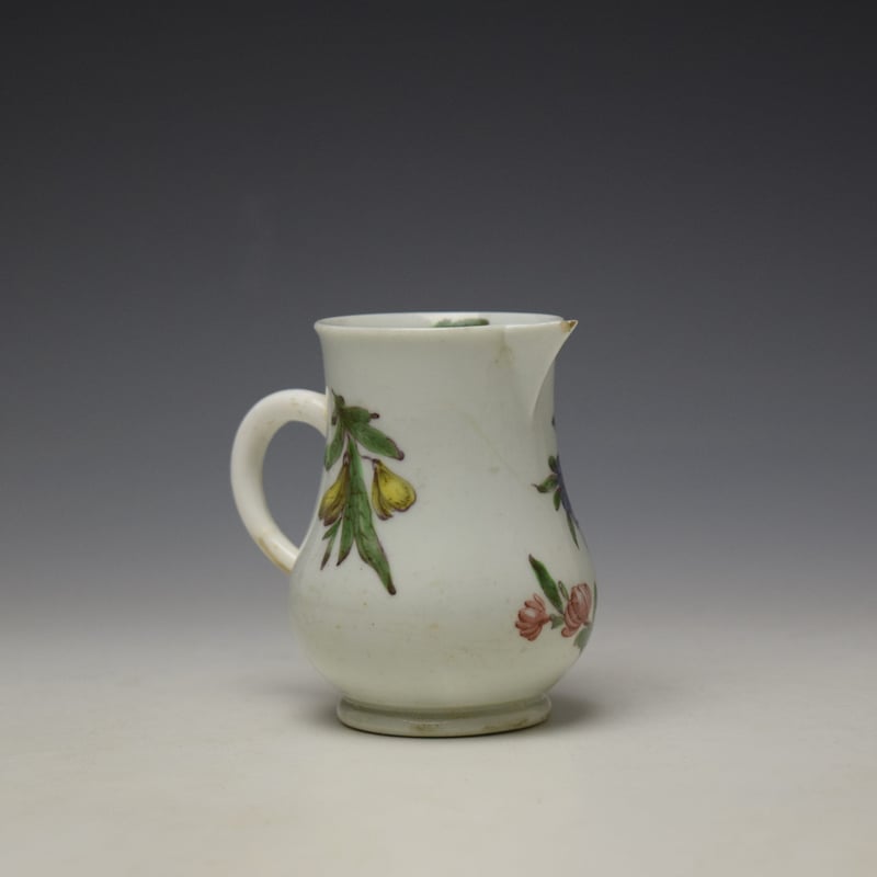 Vauxhall Rose and Floral Sprays Pattern Sparrow Beak Jug c1760-63 (4)