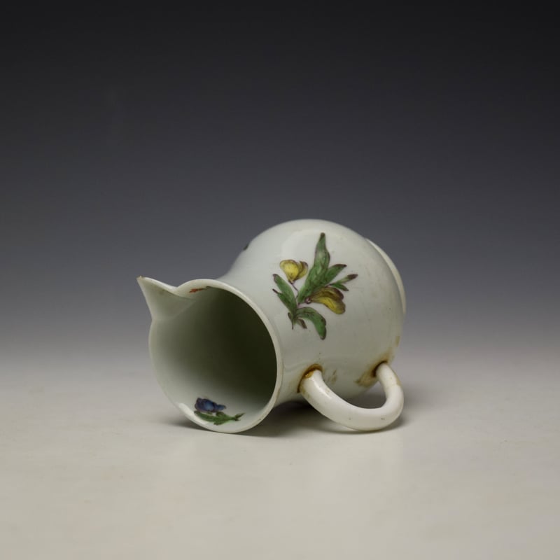 Vauxhall Rose and Floral Sprays Pattern Sparrow Beak Jug c1760-63 (8)