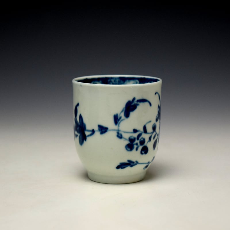 Worcester Mansfield Pattern Coffee Cup c1757 (2)