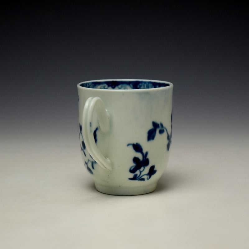 Worcester Mansfield Pattern Coffee Cup c1757 (4)