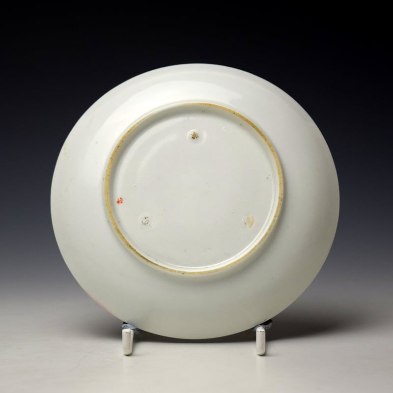 Chelsea Bird and insects Pattern Coffee Cup and Saucer c1755 (8)