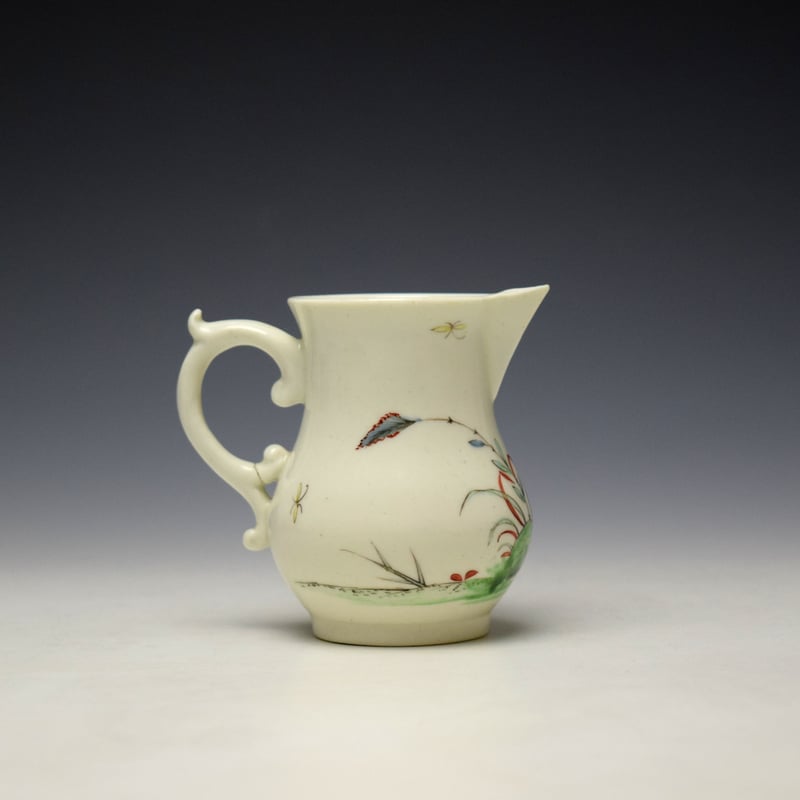 Worcester Crane Pattern Cream Jug c1752-53 Simon Spero Exhibition 1999 (4)