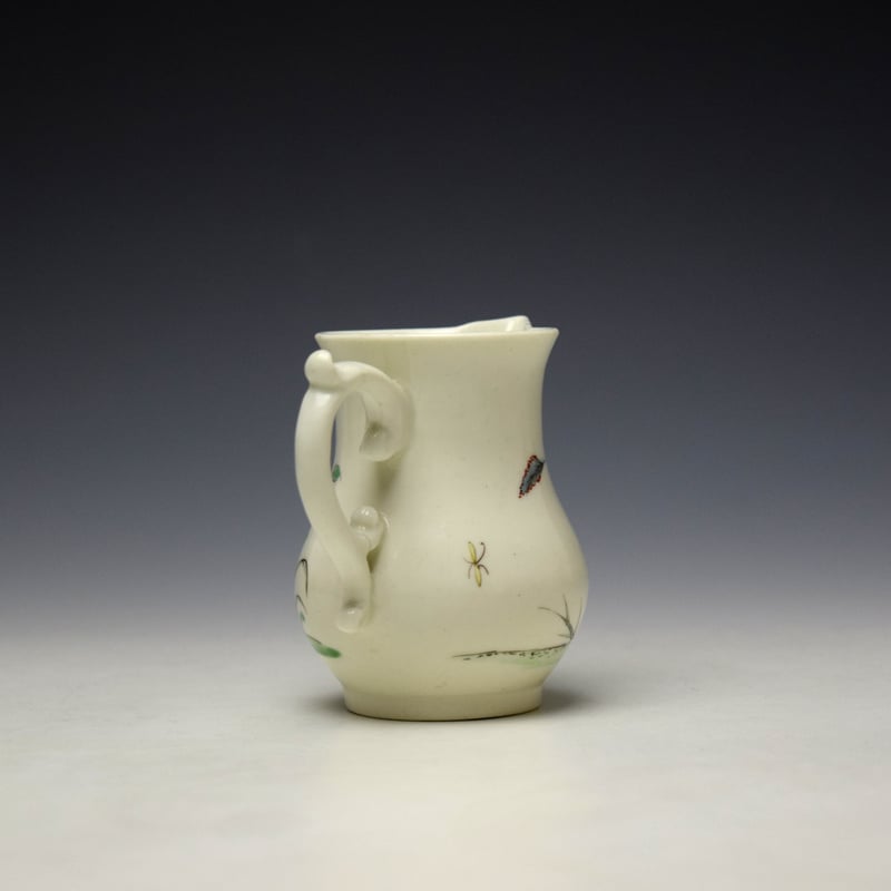 Worcester Crane Pattern Cream Jug c1752-53 Simon Spero Exhibition 1999 (5)