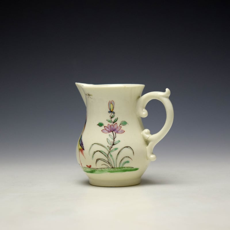Worcester Crane Pattern Cream Jug c1752-53 Simon Spero Exhibition 1999 (6)