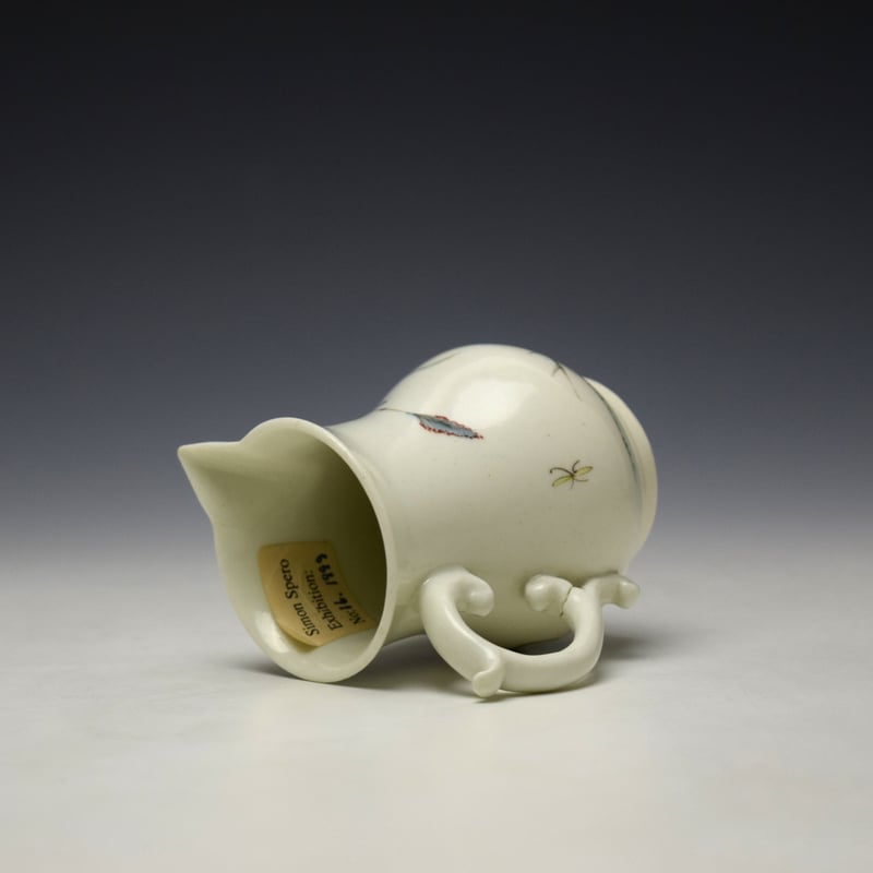 Worcester Crane Pattern Cream Jug c1752-53 Simon Spero Exhibition 1999 (7)