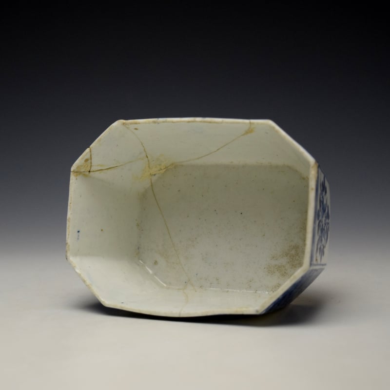 Derby Floral Pattern Butter Tub and Cover c1758-60 (8)