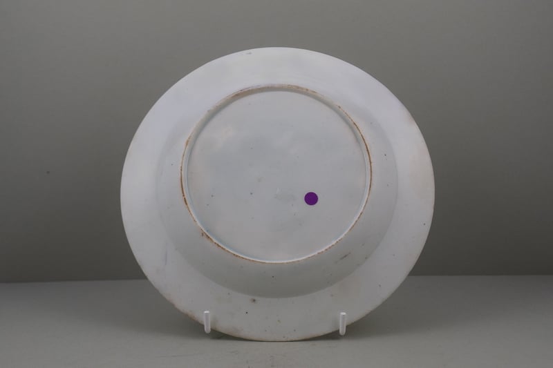 Lowestoft Porcelain Dragon Pattern Plate, C1780 (2)