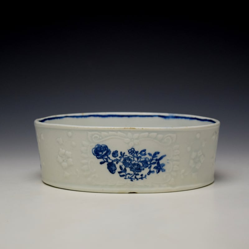 Very Rare Natural Sprays Pattern Potting Pot c1770-75 Woodthorpe Browne Collection