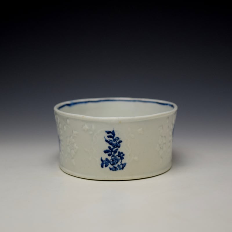 Lowestoft Natural Sprays Pattern Potting Pot c1770-75 (2)