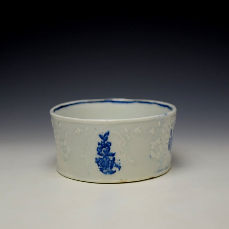 Lowestoft Natural Sprays Pattern Potting Pot c1770-75 (4)