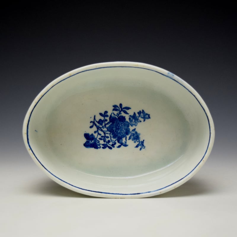 Lowestoft Natural Sprays Pattern Potting Pot c1770-75 (5)