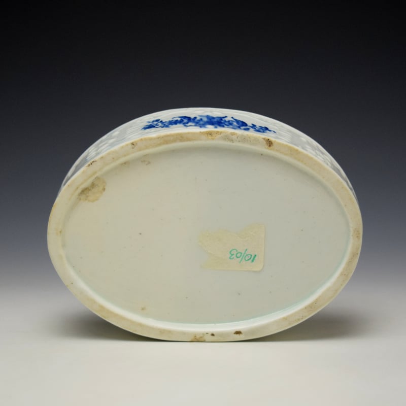Lowestoft Natural Sprays Pattern Potting Pot c1770-75 (6)