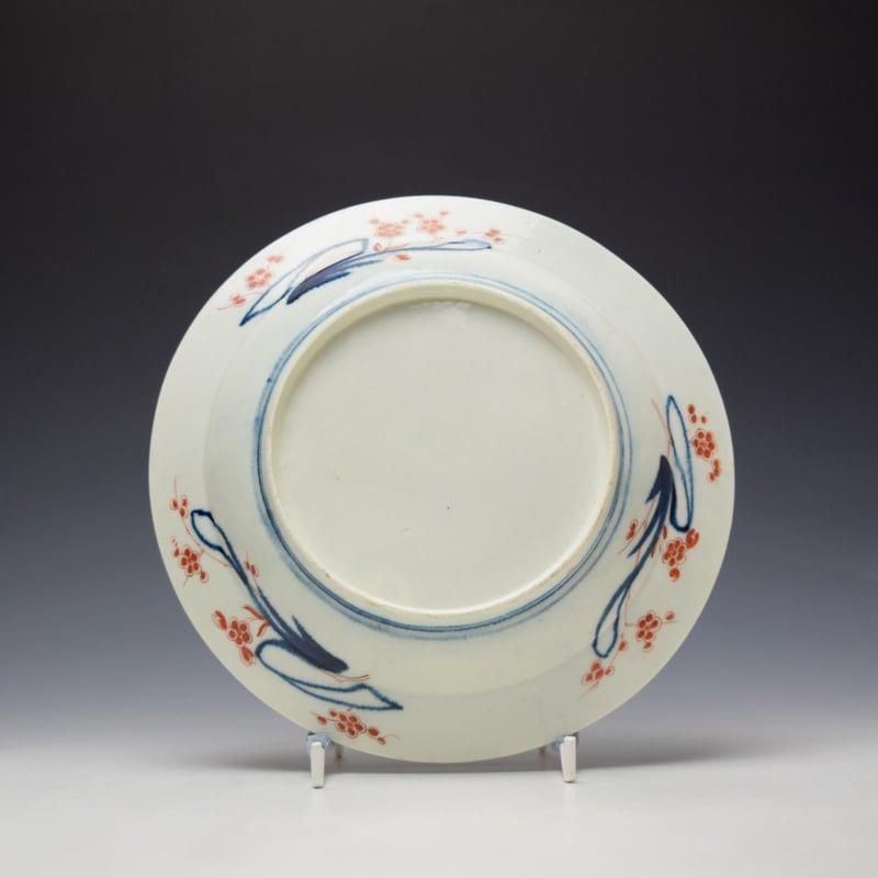 Very Rare Worcester Pavilion Pattern Plate c1770-75 (2)