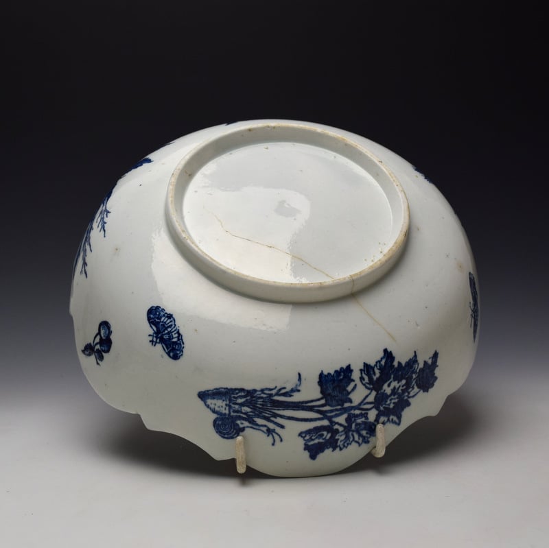 Lowestoft Pinecone Pattern Junket Dish c1775-85 (10)