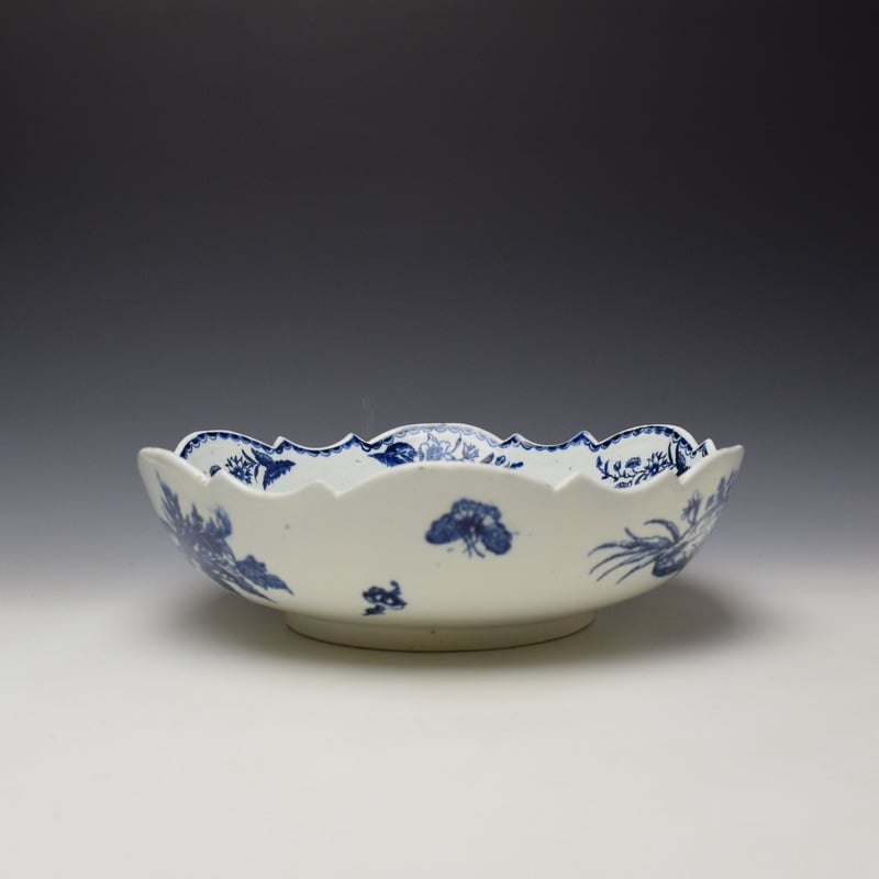 Lowestoft Pinecone Pattern Junket Dish c1775-85 (5)