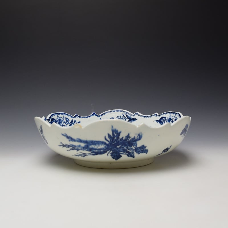 Lowestoft Pinecone Pattern Junket Dish c1775-85 (6)