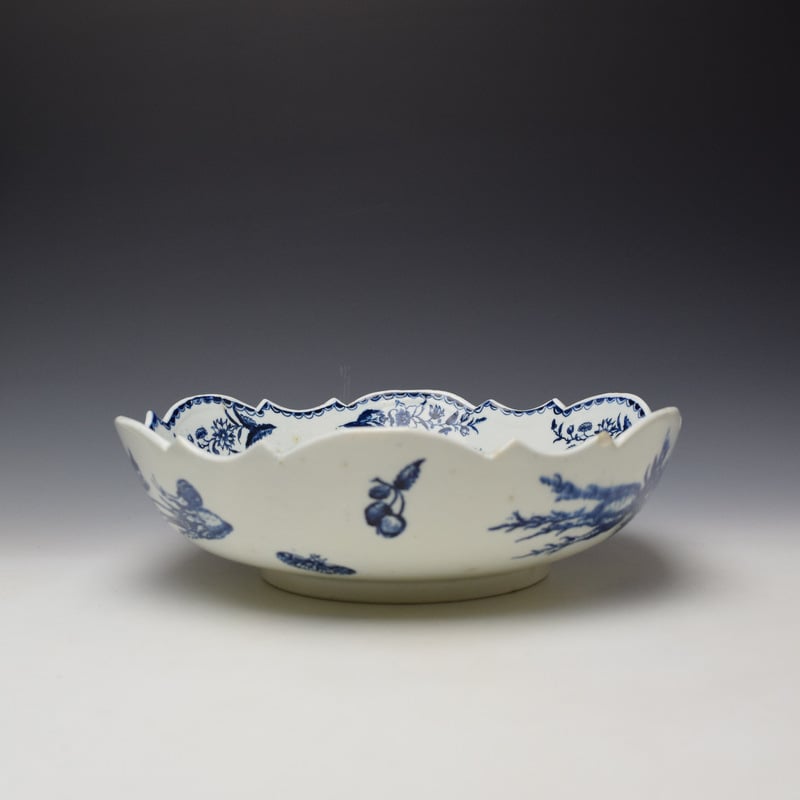 Lowestoft Pinecone Pattern Junket Dish c1775-85 (7)