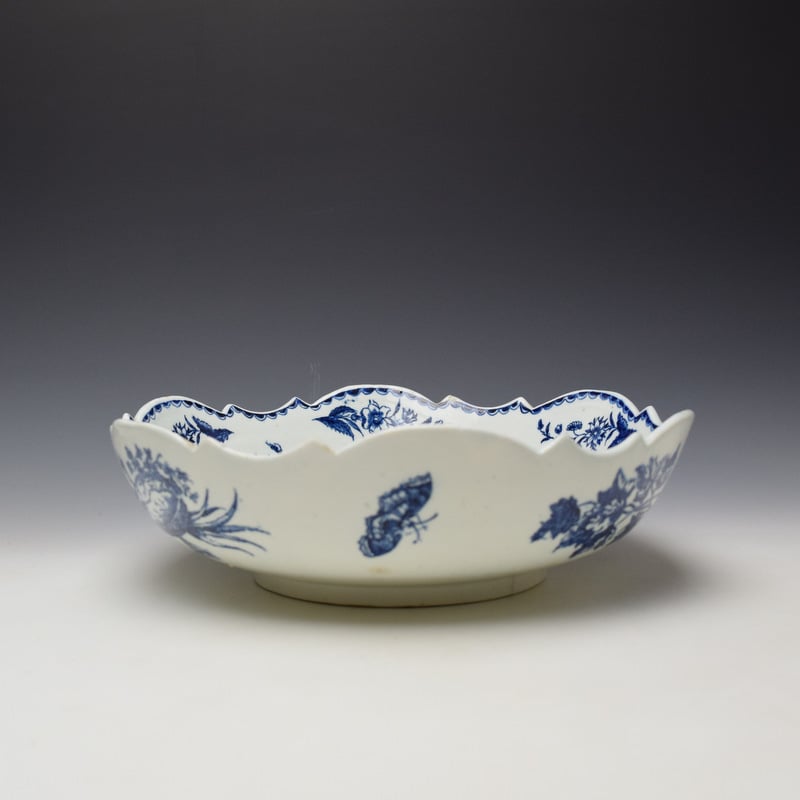 Lowestoft Pinecone Pattern Junket Dish c1775-85 (9)