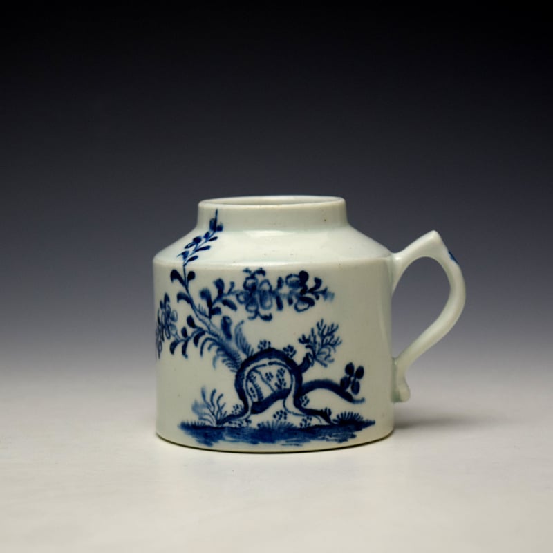Very Rare Prunus Root Pattern Mustard Pot c1772