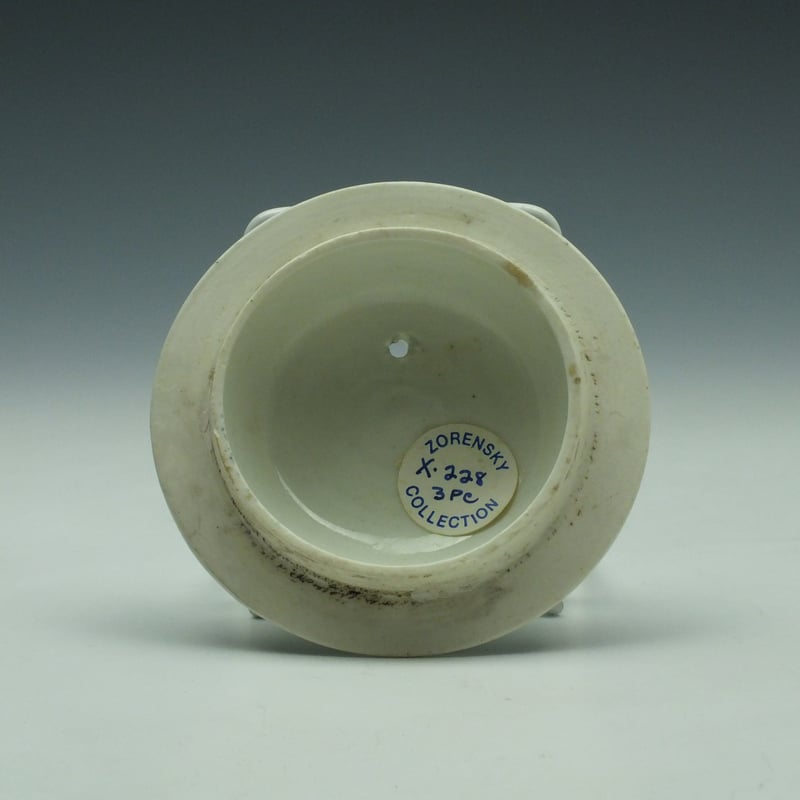 Worcester Porcelain Waiting Chinaman Pattern Teapot, Cover and Stand c1770 (Ex Zorensky Collection) (12)