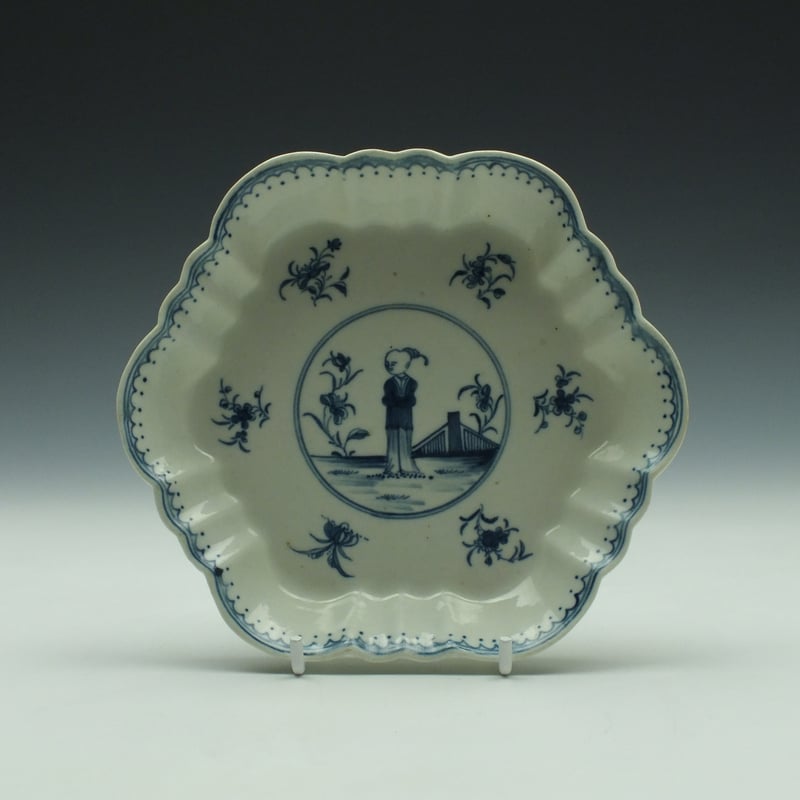 Worcester Porcelain Waiting Chinaman Pattern Teapot, Cover and Stand c1770 (Ex Zorensky Collection) (13)