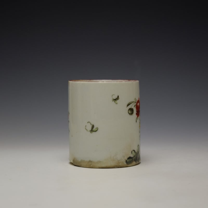 West Pans Floral Pattern Small Mug c1760-70 (3)