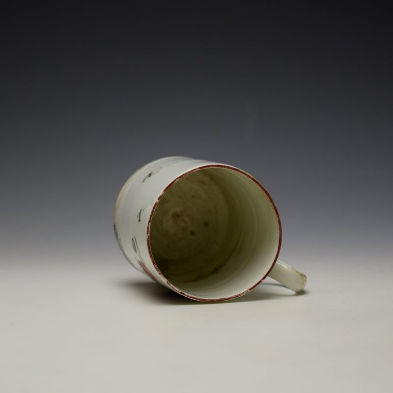 West Pans Floral Pattern Small Mug c1760-70 (8)