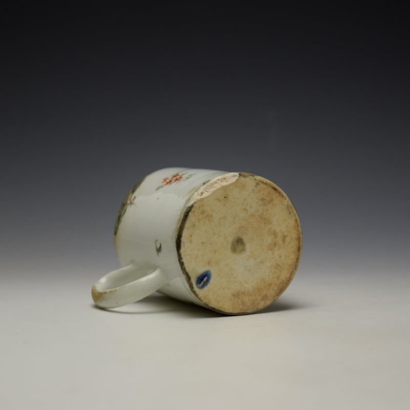 West Pans Floral Pattern Small Mug c1760-70 (9)