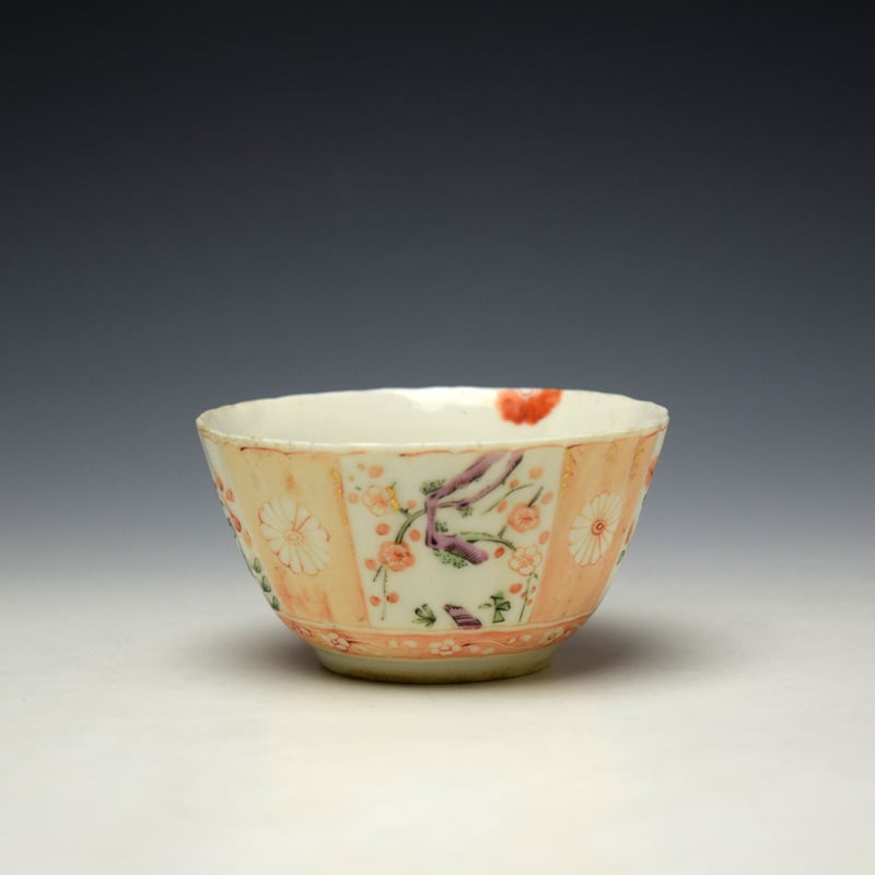 West Pans Scarlett Japan Pattern Teabowl and Saucer c1760-77 (6)