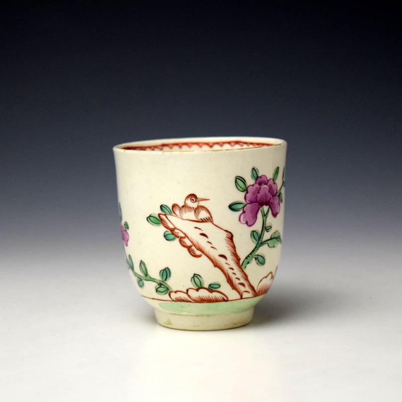worcester fancy bird and flowering root pattern coffee cup c1770-75 (2)