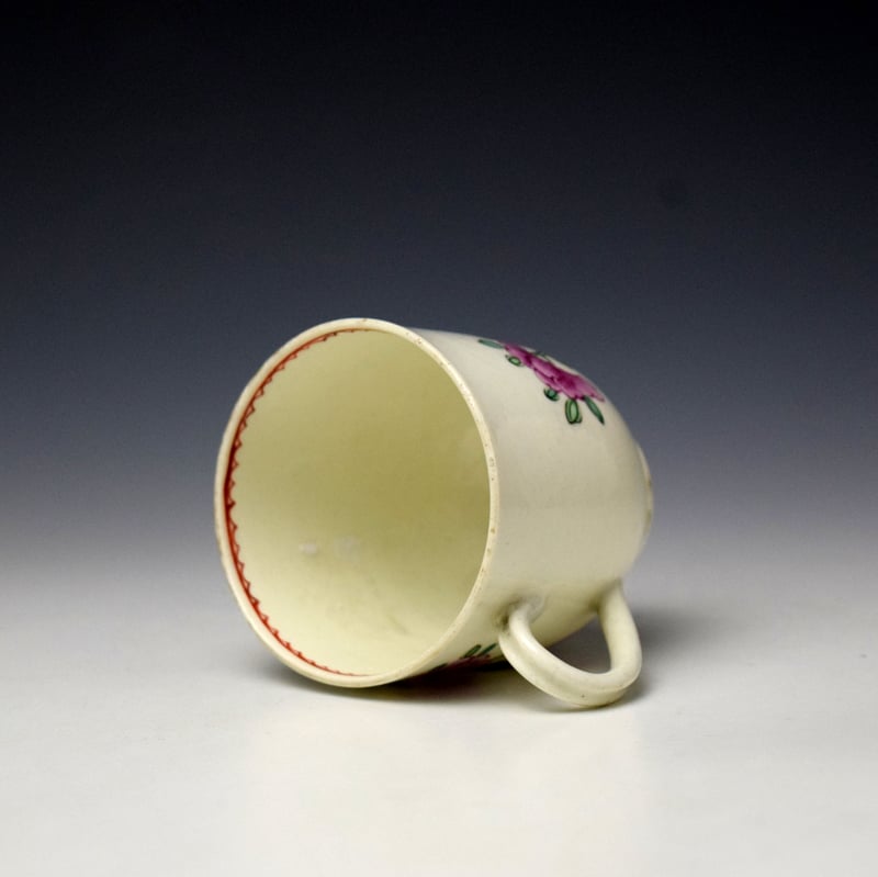 worcester fancy bird and flowering root pattern coffee cup c1770-75 (6)