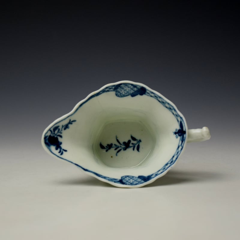 Worcester Bare Tree Pagoda Pattern Creamer c1760 (8)